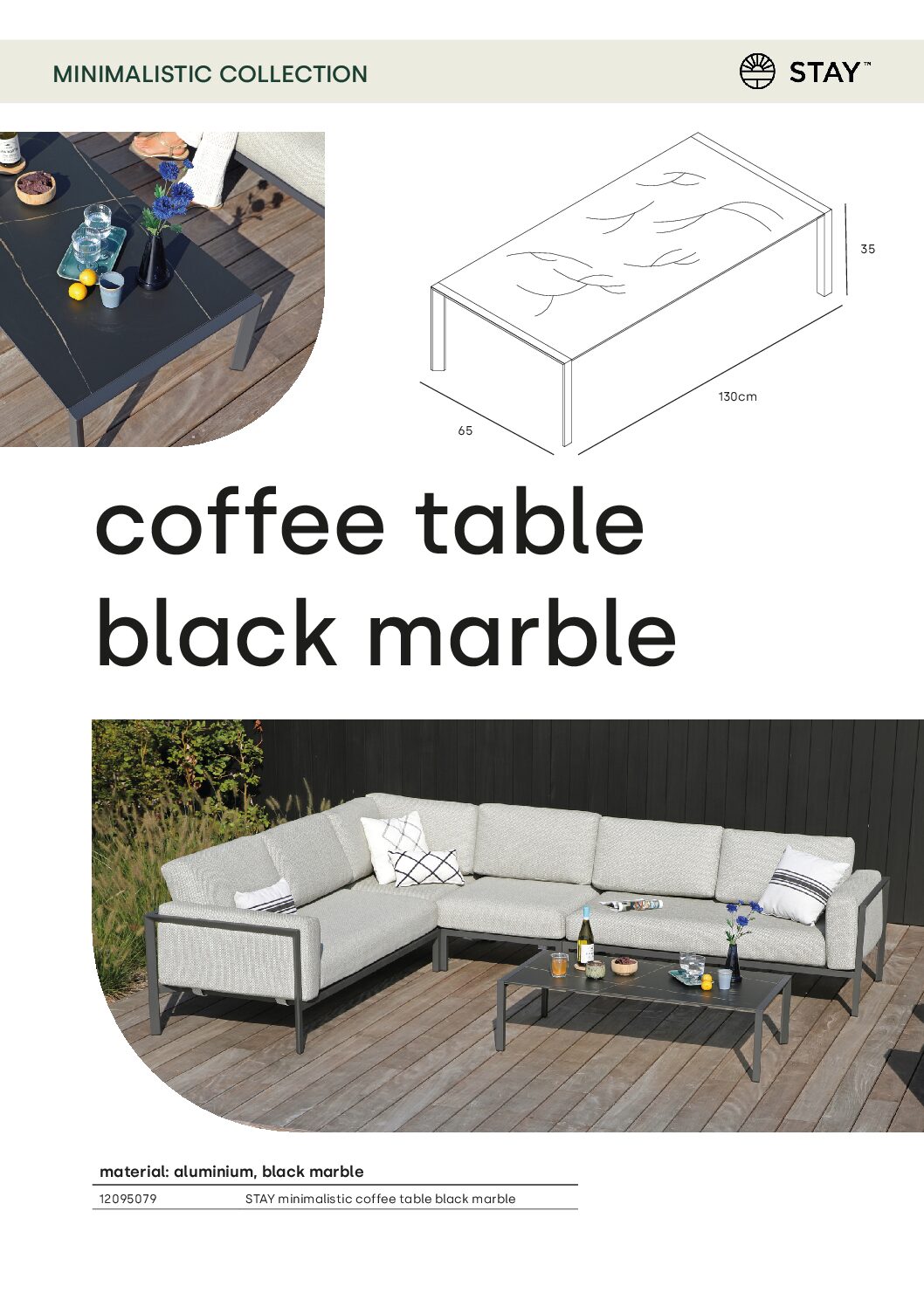 STAY minimalistic set, including coffee table